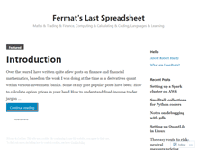 Tablet Screenshot of fermatslastspreadsheet.com